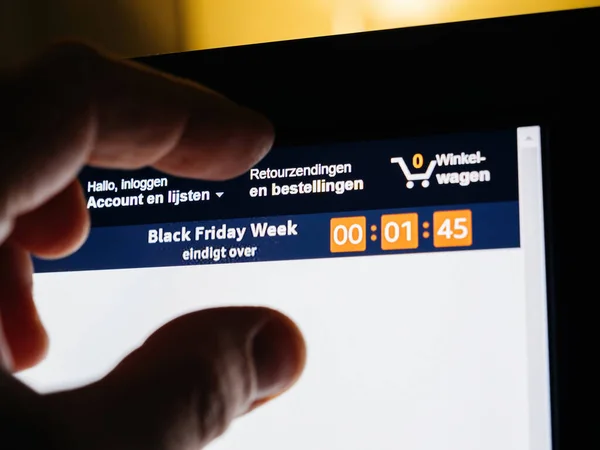 Paris Frankrike Nov 2022 Amazon Prime Hemsida Black Friday Avslutas — Stockfoto