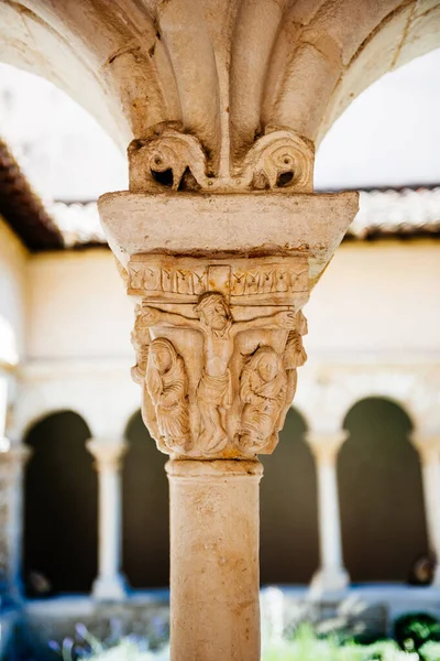 Katedra Saint Sauveur Aix Provence Jest Wspaniałym Przykładem Starożytnej Architektury — Zdjęcie stockowe
