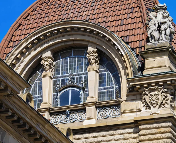 Maestoso Palais Rhin Erge Strasburgo Francia Suo Grande Arco Sua — Foto Stock
