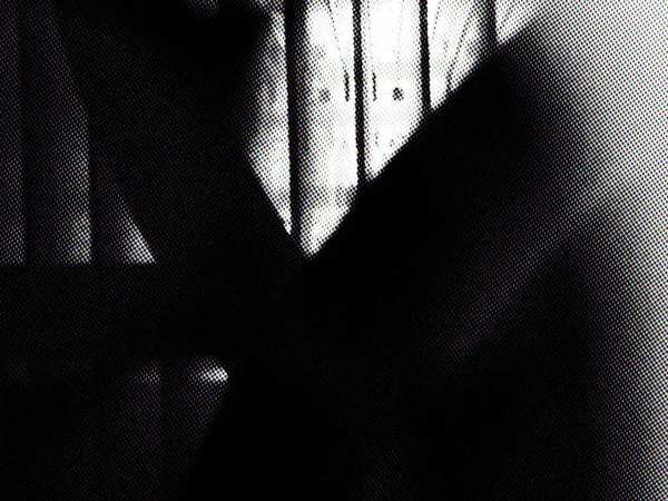 Анотація Сучасний Візерунок Крапок Тіней Чорному Світлому Кольорі Створює Ефірний — стокове фото