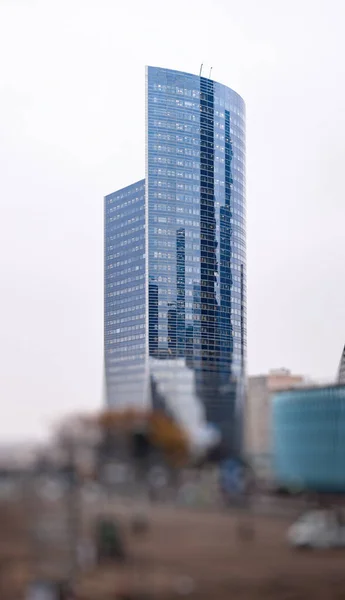 Glass Skyscrapers Downtown Paris Reflect Citys Bustling Metropolitan Skyline Breathtakingly — Stock Photo, Image