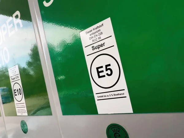 Karlsruhe Germany Jul 2023 Close Diesel Signage Text Gas According — Stock Photo, Image