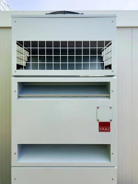 Alemanha Set 2023 Close Uma Solução Refrigeração Stulz Usada Livre — Fotografia de Stock