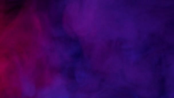 Smoke Ultrasonic Aroma Diffuser Colorful Light Black Background Color Steam — Stock Video