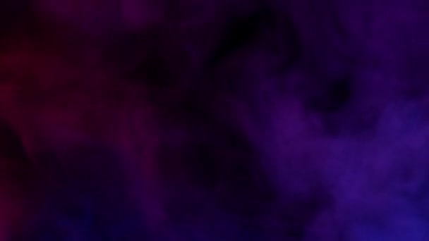 Fumo Diffusore Ultrasuoni Aroma Luce Colorata Sfondo Nero Colore Vapore — Video Stock