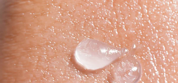 Collagen Hyaluron Serum Gel Skin Splashing Hyaluron Gel Liquid Hyaluronic — Stock Photo, Image
