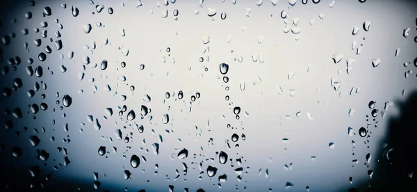 Hujan Deras Kaca Mobil Atau Jendela Mobil Dan Jalan Kabur — Stok Foto