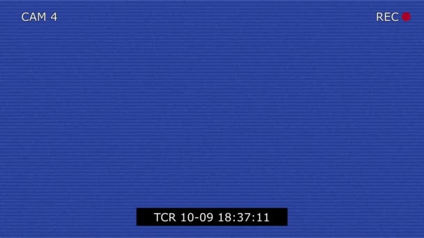 カメラビューファインダーの記録表示および青いスクリーンの背景映像 写真カメラフレームオーバーレイ付きのビデオレコーダーデジタルディスプレイのスクリーン ライブカムCctv携帯電話カムクロマキーインターフェース — ストック動画