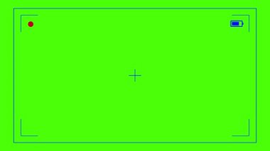 Kamera görüntüleme ve yeşil ekran arkaplan görüntüleri. Kamera çerçeveli dijital video kaydedici ekranı. Canlı kameralı cep telefonu kamerası Chroma anahtar arayüzü.