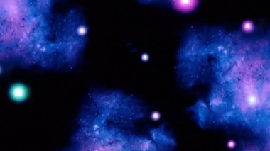 Monitörde parlayan yıldızların olduğu soyut uzay arkaplanı. Dijital soyut evren yıldızlı gece gökyüzü derin kainat. Siyah dış kozmik uzay fantazisi Samanyolu arka planı