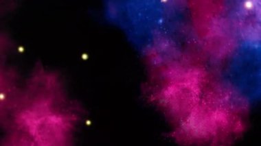 Monitörde parlayan yıldızların olduğu soyut uzay arkaplanı. Dijital soyut evren yıldızlı gece gökyüzü derin kainat. Siyah dış kozmik uzay fantazisi Samanyolu arka planı