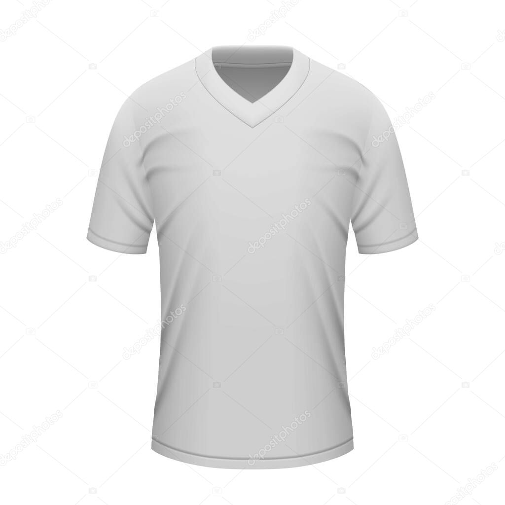 3D realistic shirt blank template for american football jersey
