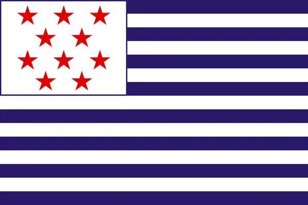 Bandera Simple Bakassi Tamaño Correcto Proporción Colores — Archivo Imágenes Vectoriales