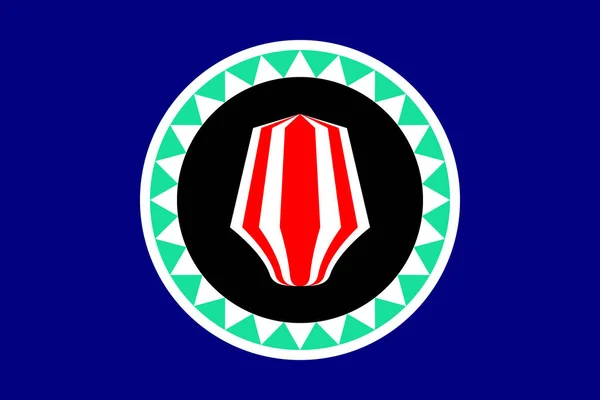 Bandera Simple Bougainville Tamaño Correcto Proporción Colores — Vector de stock