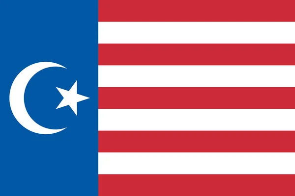 Bandera Simple Del Movimiento Independentista Champa Tamaño Correcto Proporción Colores — Vector de stock