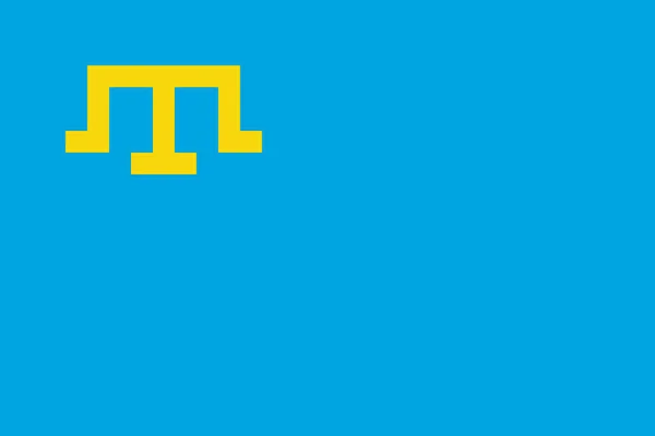 Простой Флаг Крымских Татар Правильный Размер Пропорции Цвета — стоковый вектор