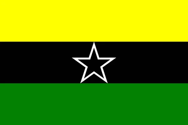 Bandera Simple Logone Tamaño Correcto Proporción Colores — Archivo Imágenes Vectoriales