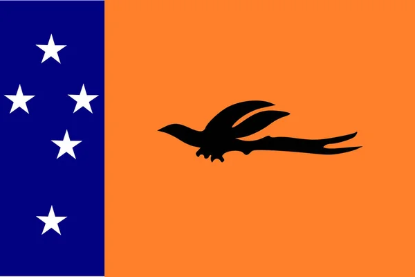 Jednoduchá Vlajka Nového Irska Správná Velikost Proporce Barvy — Stockový vektor