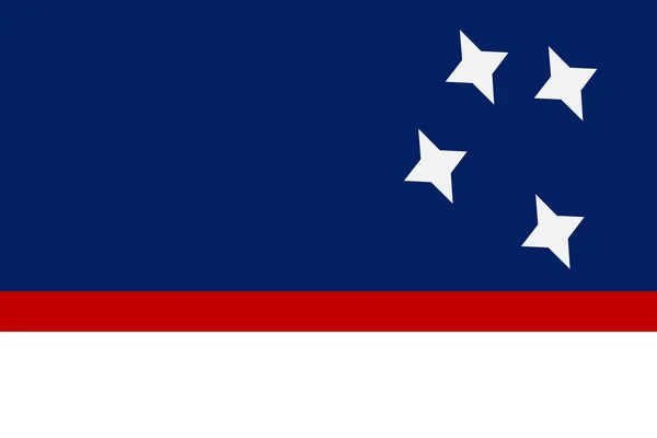 Patagoniens Enkla Flagga Korrekt Storlek Proportion Färger — Stock vektor