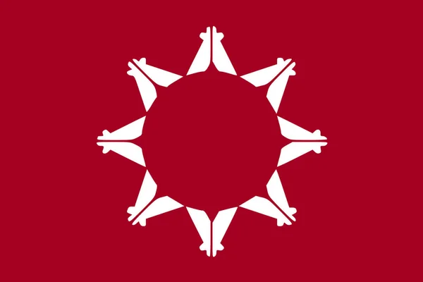 Bandera Simple Republic Lakotah Tamaño Correcto Proporción Colores — Archivo Imágenes Vectoriales