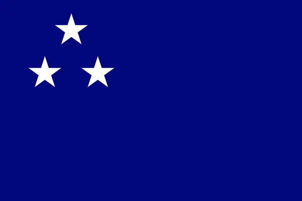 南のシンプルな旗は私の国です 正しいサイズ — ストックベクタ