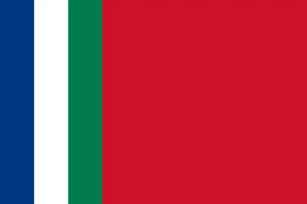 Bandera Simple South Maluku Tamaño Correcto Proporción Colores — Vector de stock