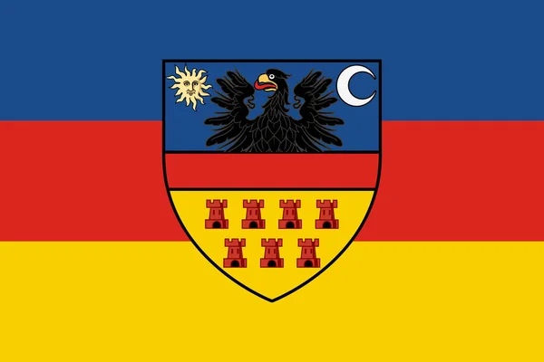 Transilvanya Nın Basit Bayrağı Doğru Boyut Orantı Renkler — Stok Vektör