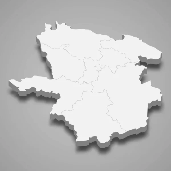 Ισομετρικός Χάρτης Της Επαρχίας Laane Viru Είναι Μια Περιοχή Της — Διανυσματικό Αρχείο