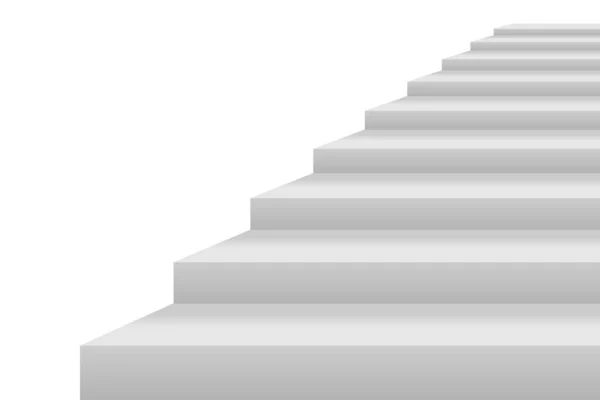 Blanco Escaleras Blancas Ilustración Vectorial — Archivo Imágenes Vectoriales