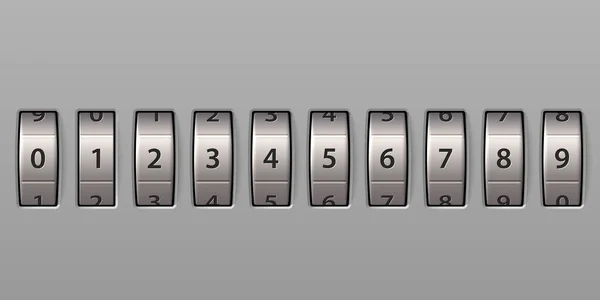 Combinaison Numéros Verrouillage Code — Image vectorielle