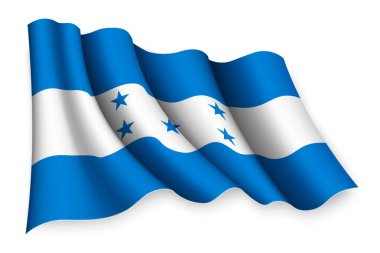 Honduras 'ın gerçekçi bayrağı