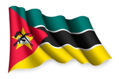 Mozambik 'in gerçekçi bayrağı