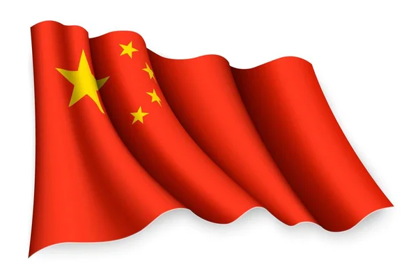Falistyczna Flaga Chin — Wektor stockowy