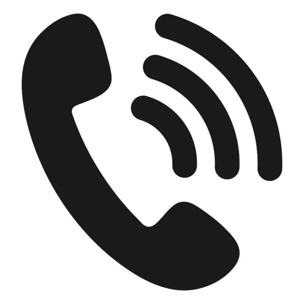 Ikona Telefonu Wektorowego Izolowana — Wektor stockowy