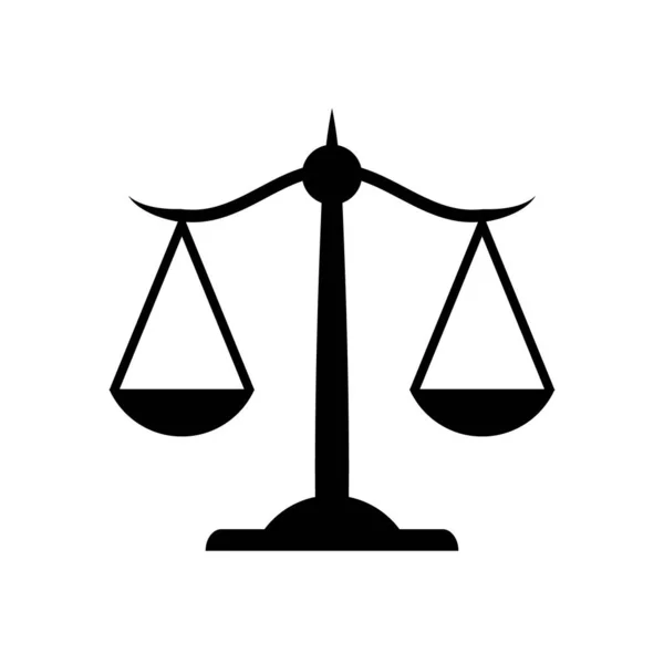 Icona Scale Giustizia — Vettoriale Stock