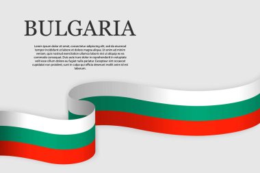 Bulgaristan kurdele bayrağı. Soyut arkaplan