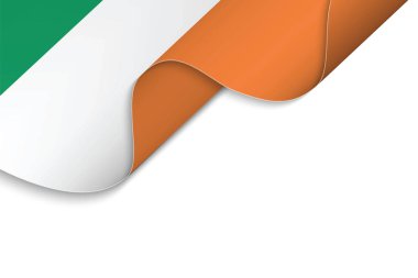 İrlanda Dalgalanan bayrağı ile arka plan