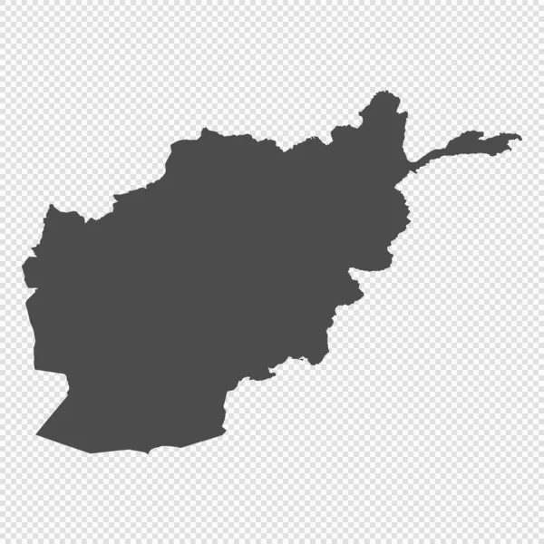 Alto Mapa Aislado Detallado Afganistán — Vector de stock