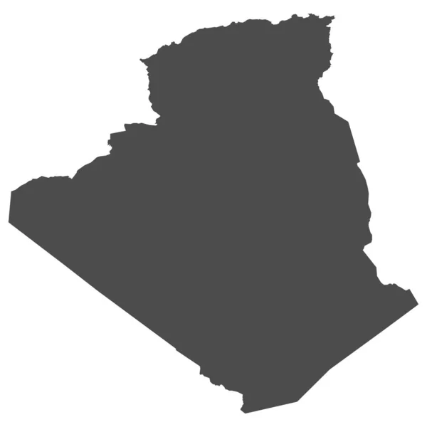 高詳細孤立地図 アルジェリア — ストックベクタ