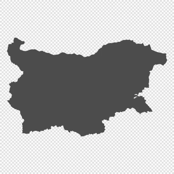 Mapa Isolado Detalhado Elevado Bulgária —  Vetores de Stock