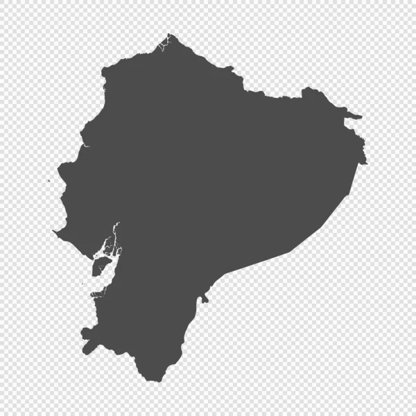 Mapa Isolado Detalhado Alto Equador —  Vetores de Stock
