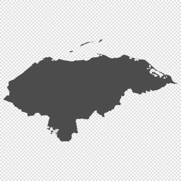 Hoch Detaillierte Isolierte Karte Honduras — Stockvektor