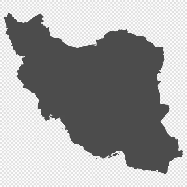 Mappa Isolata Dettagliata Iran — Vettoriale Stock