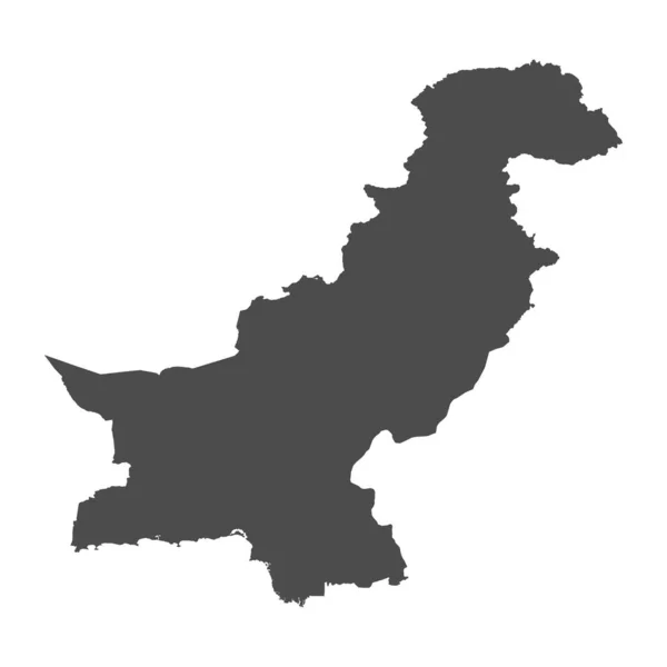 Высокая Детальная Карта Пакистан — стоковый вектор
