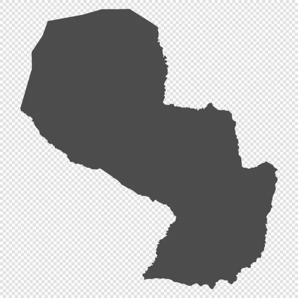 Высокая Детальная Карта Парагвай — стоковый вектор