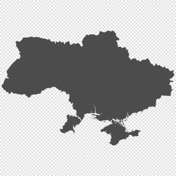 Υψηλή Λεπτομερή Απομονωμένο Χάρτη Ουκρανία — Διανυσματικό Αρχείο