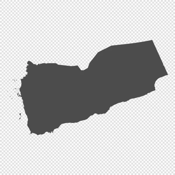Carte Isolée Détaillée Yémen — Image vectorielle
