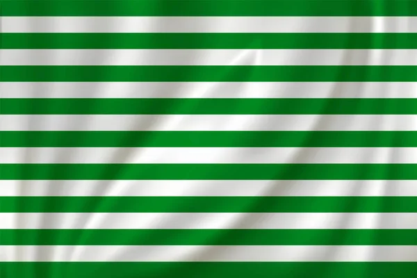 Σημαία Του Μέτα Που Κυματίζει Στον Άνεμο Πάνω Μεταξωτό Φόντο — Διανυσματικό Αρχείο