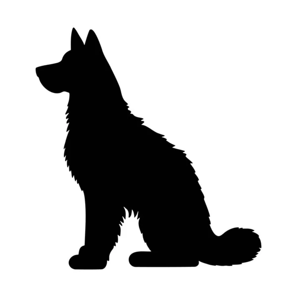 Логотип Собаки Изолирован Белом Фоне Векторная Иконка — стоковый вектор