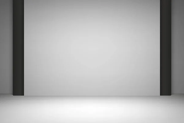スポットライト付きの空のスタジオルームの背景 表示またはデザイン製品のテンプレート — ストックベクタ